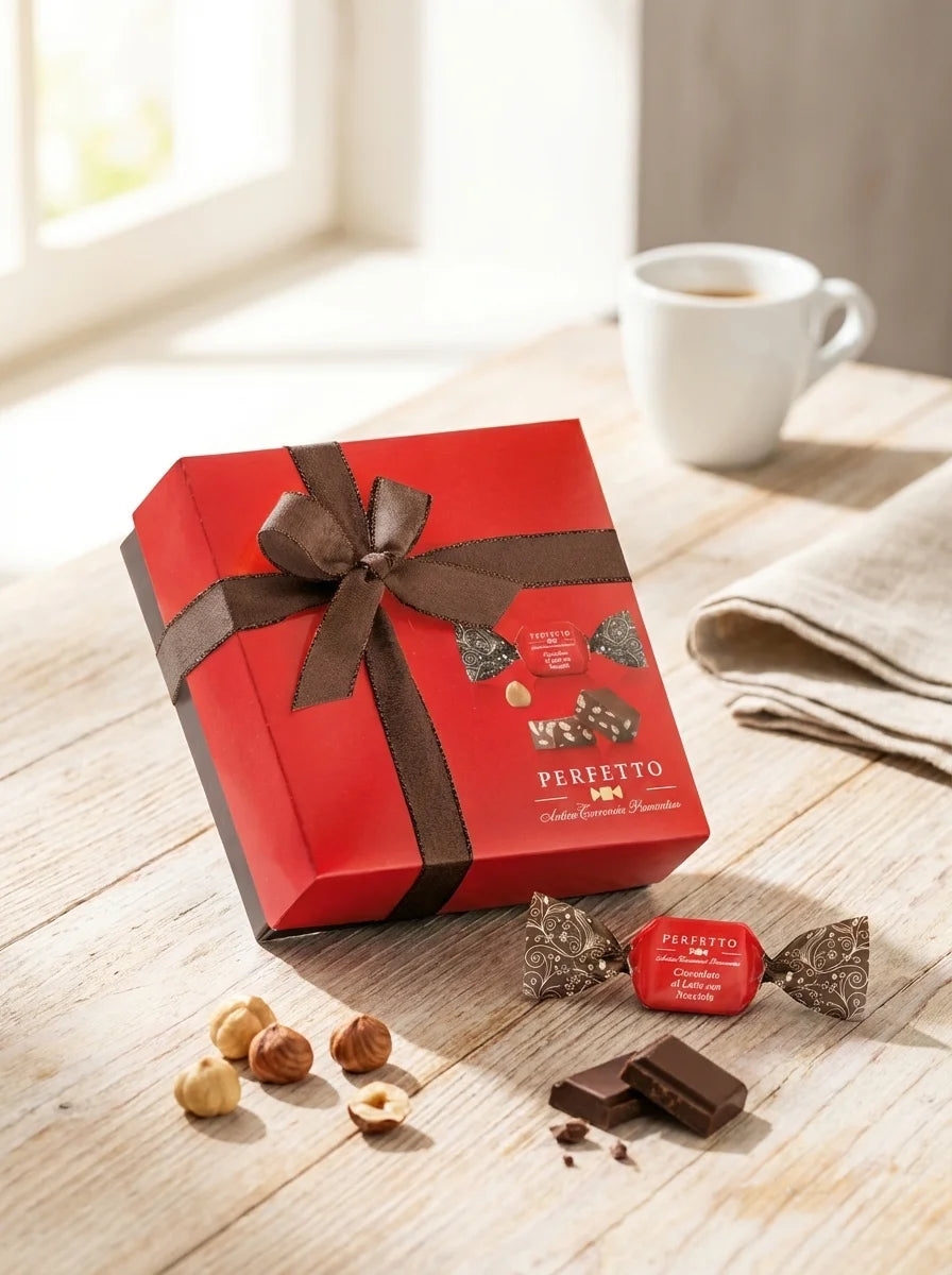 Perfetto Luxury Gift Box - Milk Chocolate & Hazelnuts